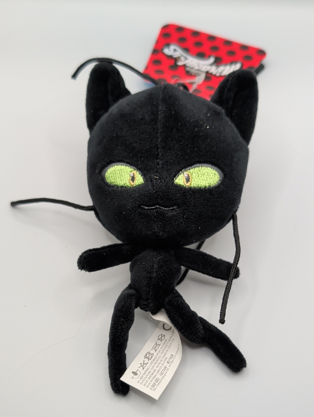 Miraculous Ladybug Plagg Kwami Black Cat Plush - 6" Stuffed Toy - Cat Noir